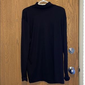 Black cotton turtle neck